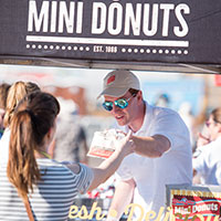 Image of the mini donut stand.